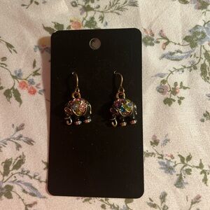 Colorful Elephant Earrings